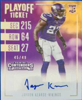 Jayron Kearse [Autograph Playoff Ticket] #205