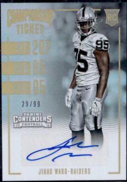 Jihad Ward [Autograph Championship Ticket] #122