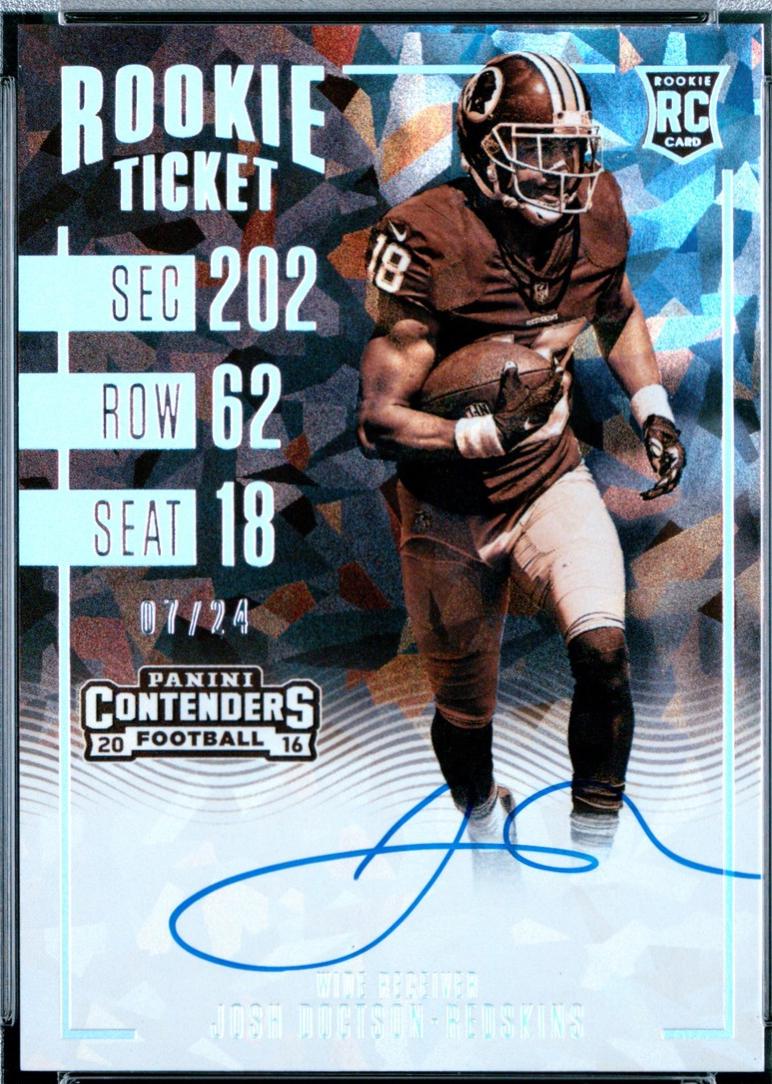 Josh Doctson [Autograph Sepia Cracked Ice] #327