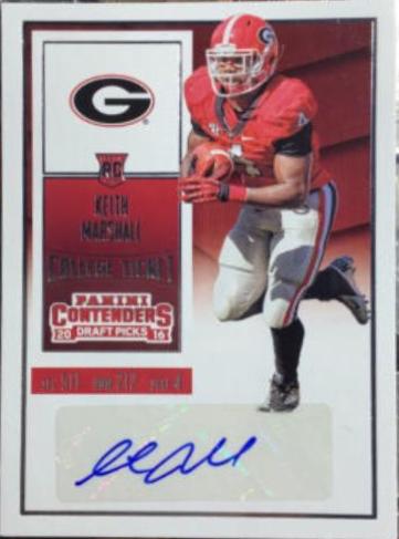 Keith Marshall [Autograph Championship Ticket] #112