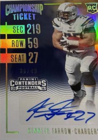Kenneth Farrow [Autograph Championship Ticket] #264