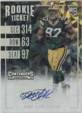 Kenny Clark [Autograph Cracked Ice Ticket] #167