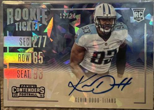 Kevin Dodd [Autograph Cracked Ice Ticket] #284