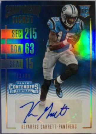 Keyarris Garrett [Autograph Championship Ticket] #177