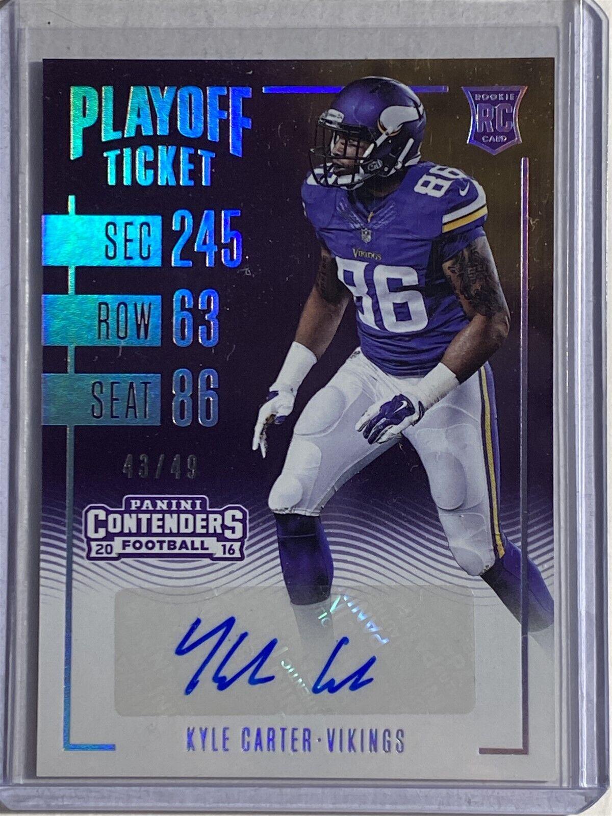 Kyle Carter [Autograph Playoff Ticket] #211