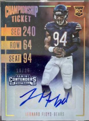 Leonard Floyd [Autograph Championship Ticket] #206