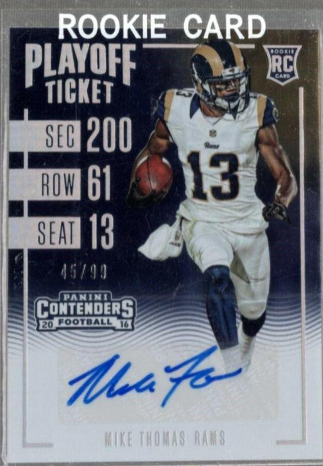 Mike Thomas [Autograph Playoff Ticket] #234