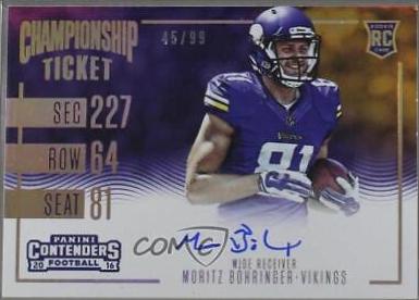 Moritz Bohringer [Autograph Championship Ticket] #379