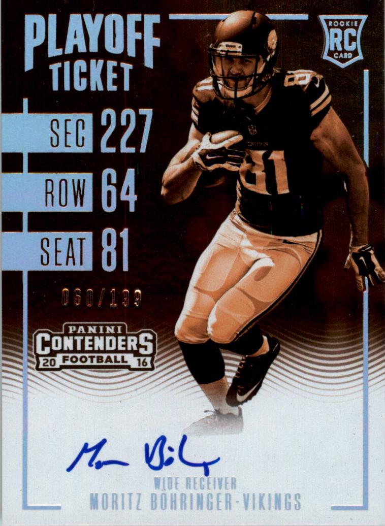 Moritz Bohringer [Autograph Playoff Ticket] #339