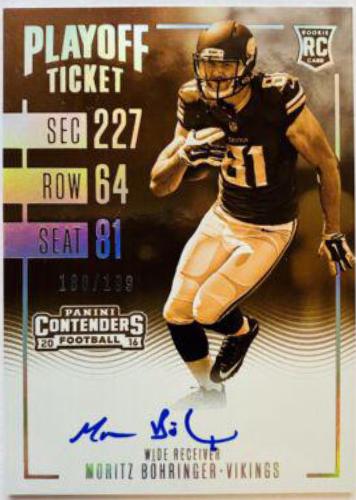 Moritz Bohringer [Autograph Playoff Ticket] #379