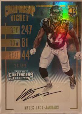 Myles Jack [Autograph Championship Ticket] #117