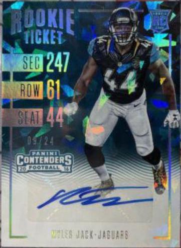 Myles Jack [Autograph Cracked Ice Ticket] #281