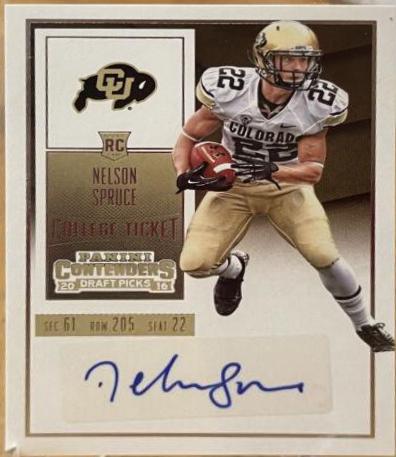 Nelson Spruce [Autograph Championship Ticket] #135