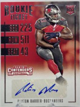 Peyton Barber [Autograph Championship Ticket] #165