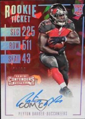 Peyton Barber [Autograph Cracked Ice Ticket] #165