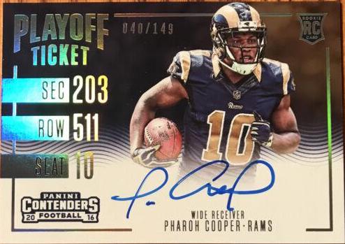 Pharoh Cooper [Autograph Playoff Ticket] #376