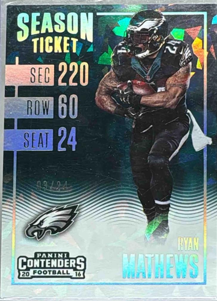 Ryan Mathews [Cracked Ice Ticket] #8