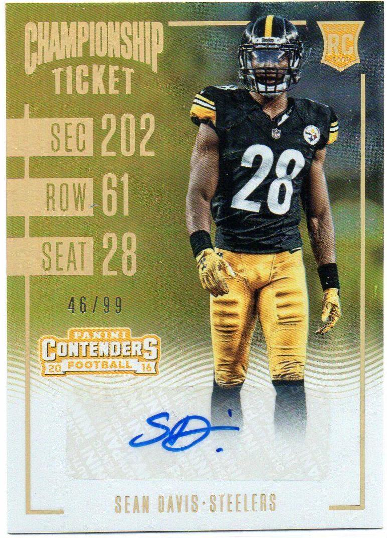 Sean Davis [Autograph Championship Ticket] #182