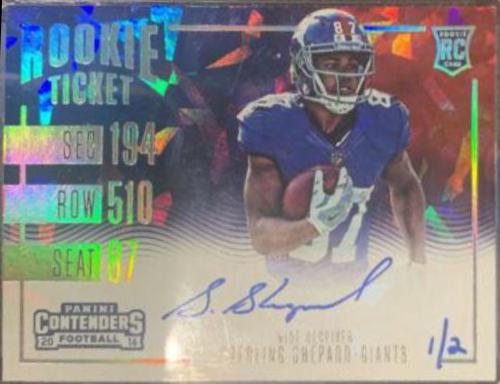 Sterling Shepard [Autograph Cracked Ice] #369