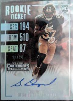 Sterling Shepard [Autograph Sepia Cracked Ice] #329