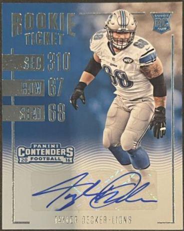 Taylor Decker [Autograph Championship Ticket] #192