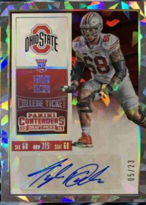 Taylor Decker [Autograph Cracked Ice Ticket] #192