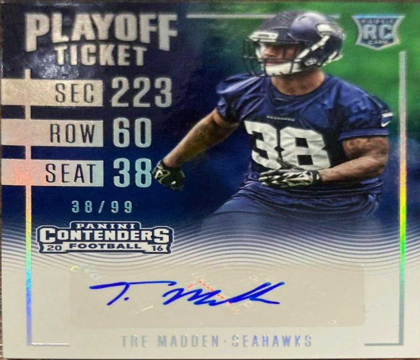 Tre Madden [Autograph Playoff Ticket] #200