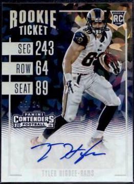 Tyler Higbee [Autograph Cracked Ice Ticket] #127