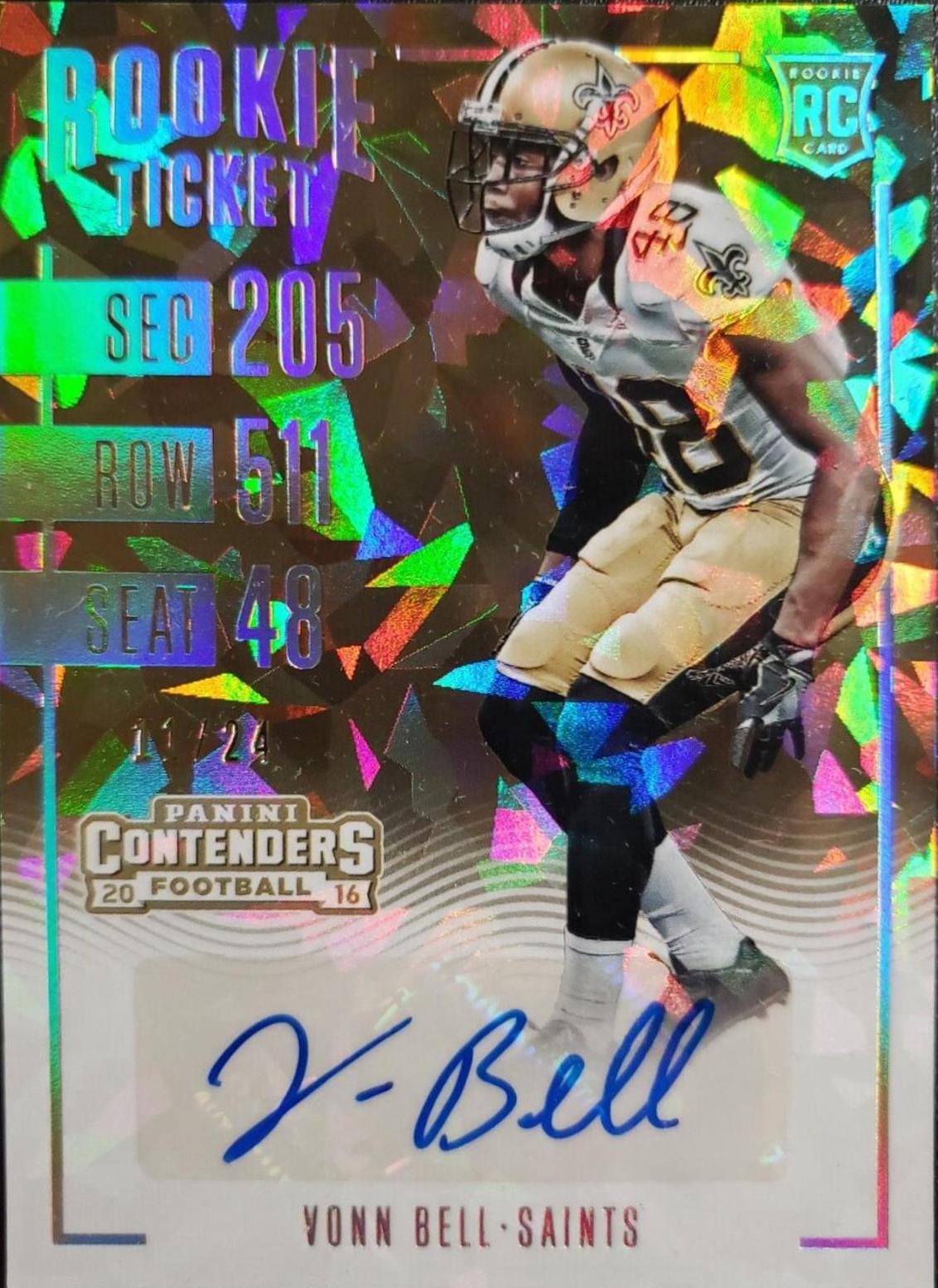 Vonn Bell [Autograph Cracked Ice Ticket] #149