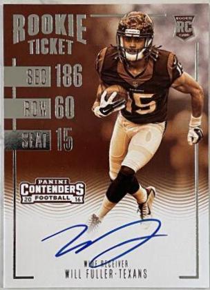 Will Fuller V [Autograph Championship Ticket] #328