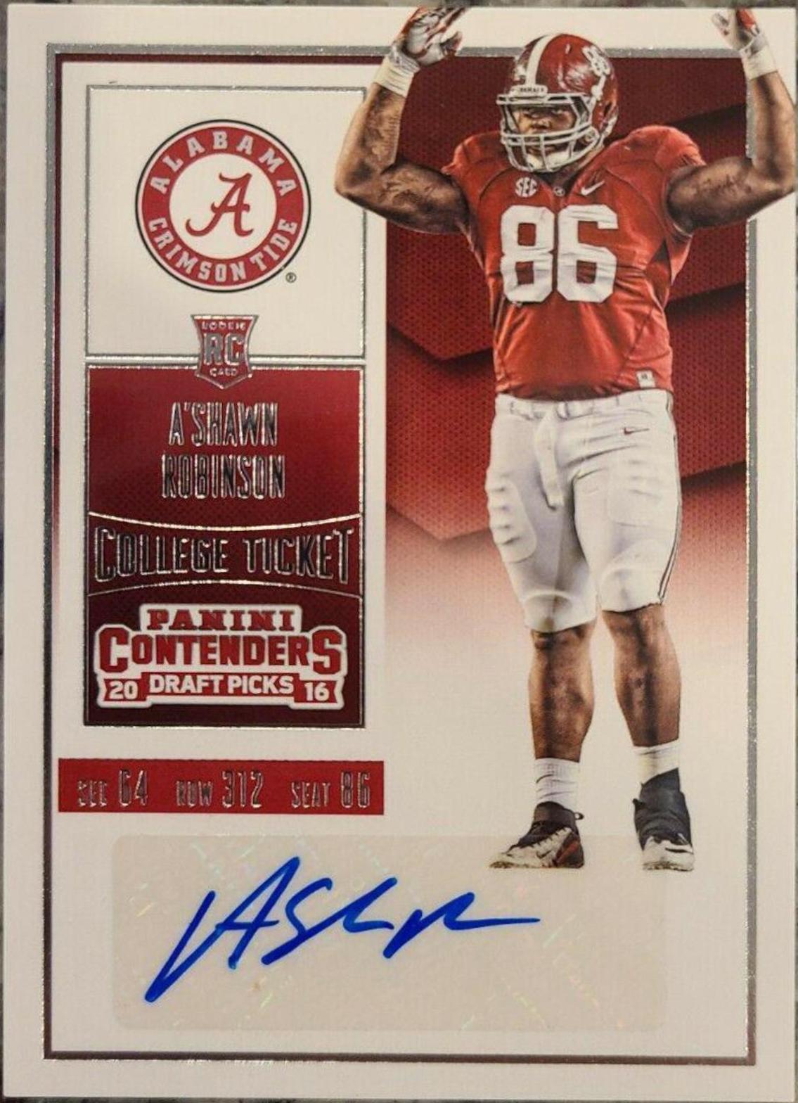 A'Shawn Robinson [Autograph] #175