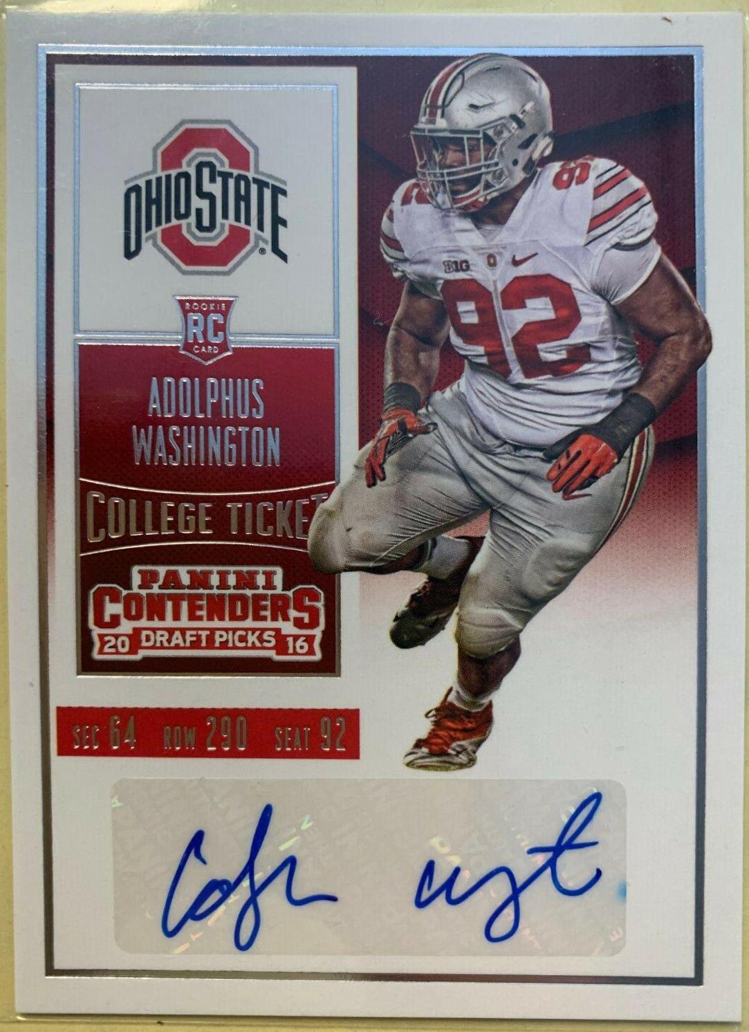 Adolphus Washington [Autograph] #181