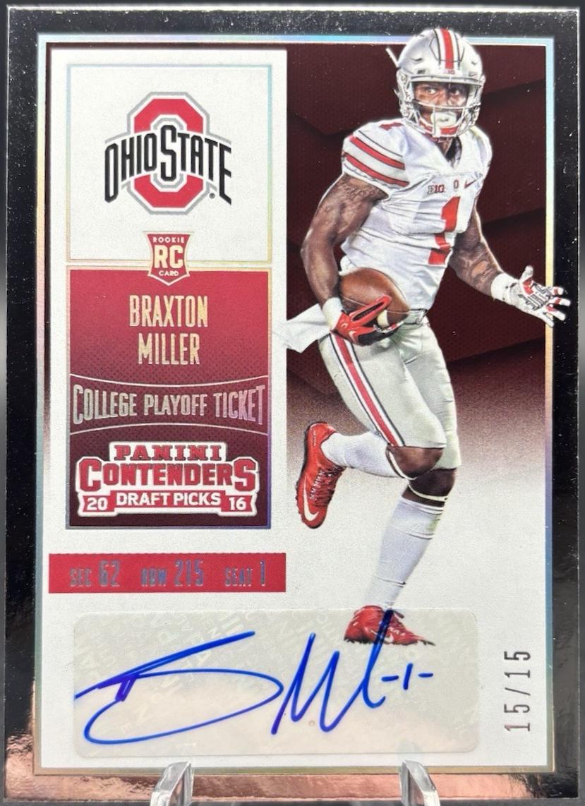 Braxton Miller [White Jersey Autograph Bowl Ticket] #138