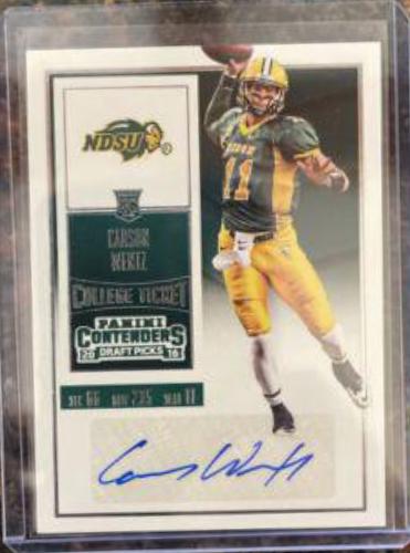 Carson Wentz [Green Jersey Autograph] #127