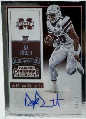 Dak Prescott [Running Autograph Playoff Ticket] #125