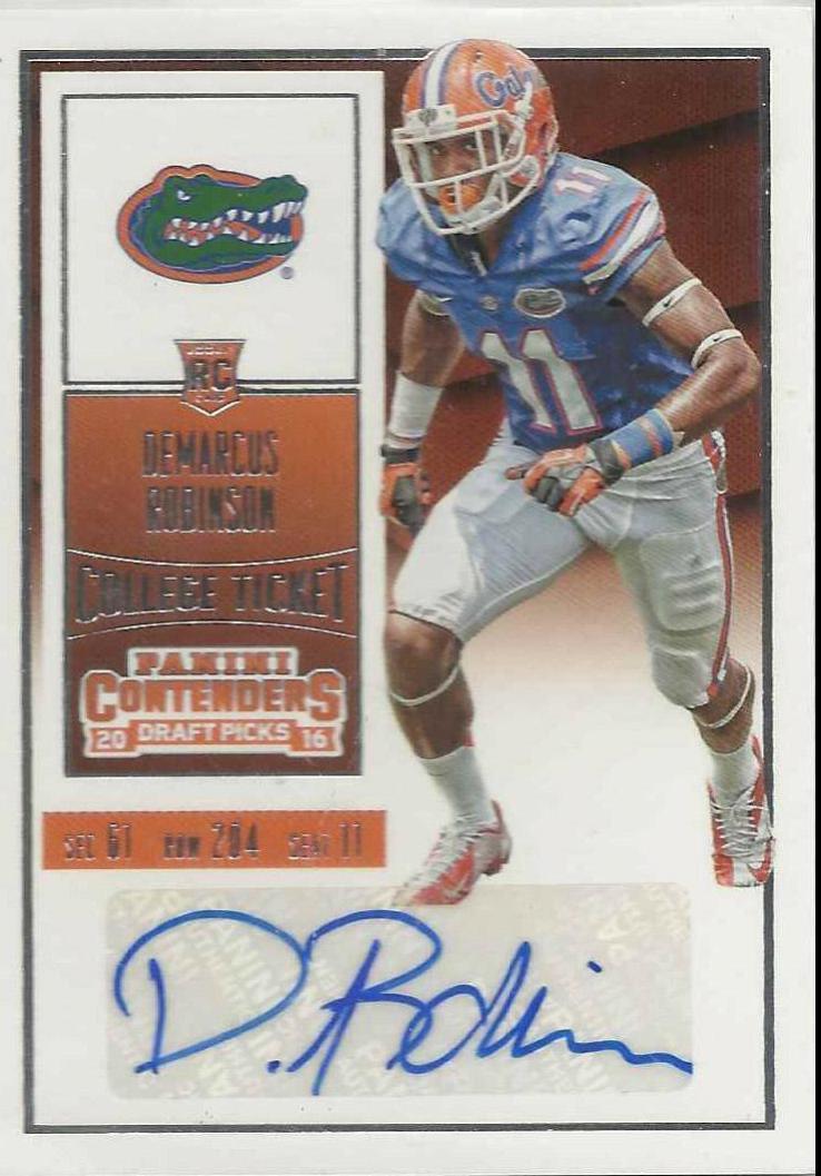 Demarcus Robinson [Blue Jersey Autograph] #114