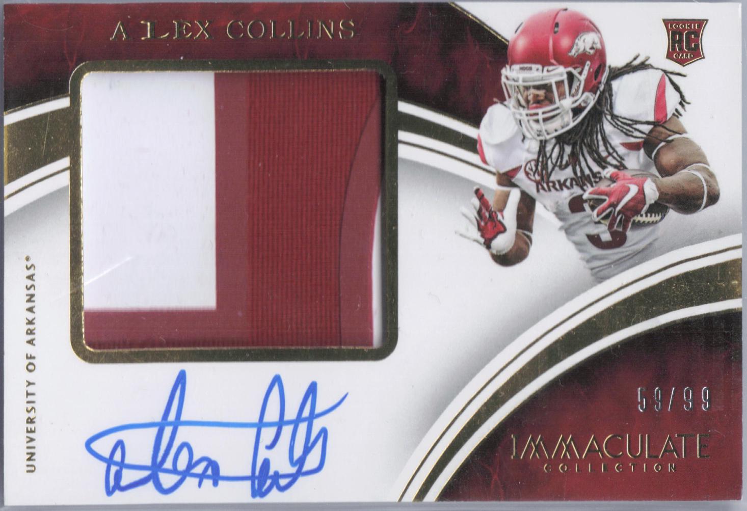Alex Collins [Rookie Patch Autograph] #116