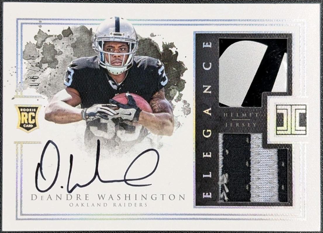 DeAndre Washington [Helmet & Nameplate Autograph] #171