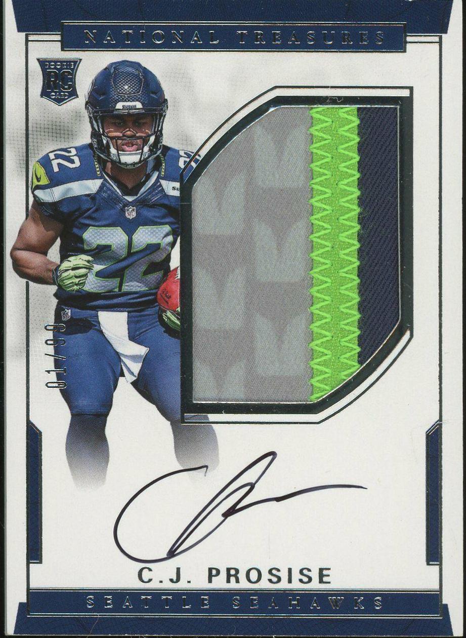 C.J. Prosise [Patch Autograph] #118