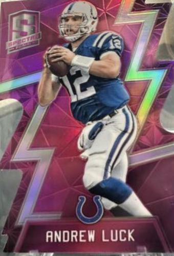 Andrew Luck [Neon Pink Die Cut] #17