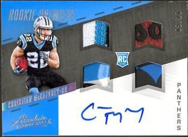 Christian McCaffrey [Quad Material Autograph] #257