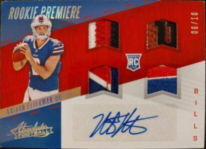 Nathan Peterman [Quad Material Autograph] #262