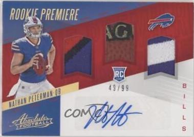 Nathan Peterman [Triple Material Autograph Spectrum] #234