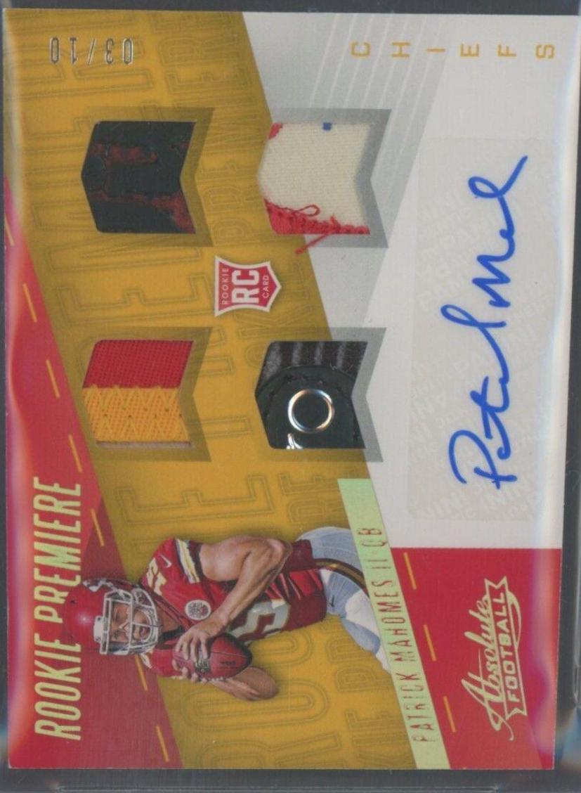 Patrick Mahomes II [Quad Material Autograph Spectrum] #249