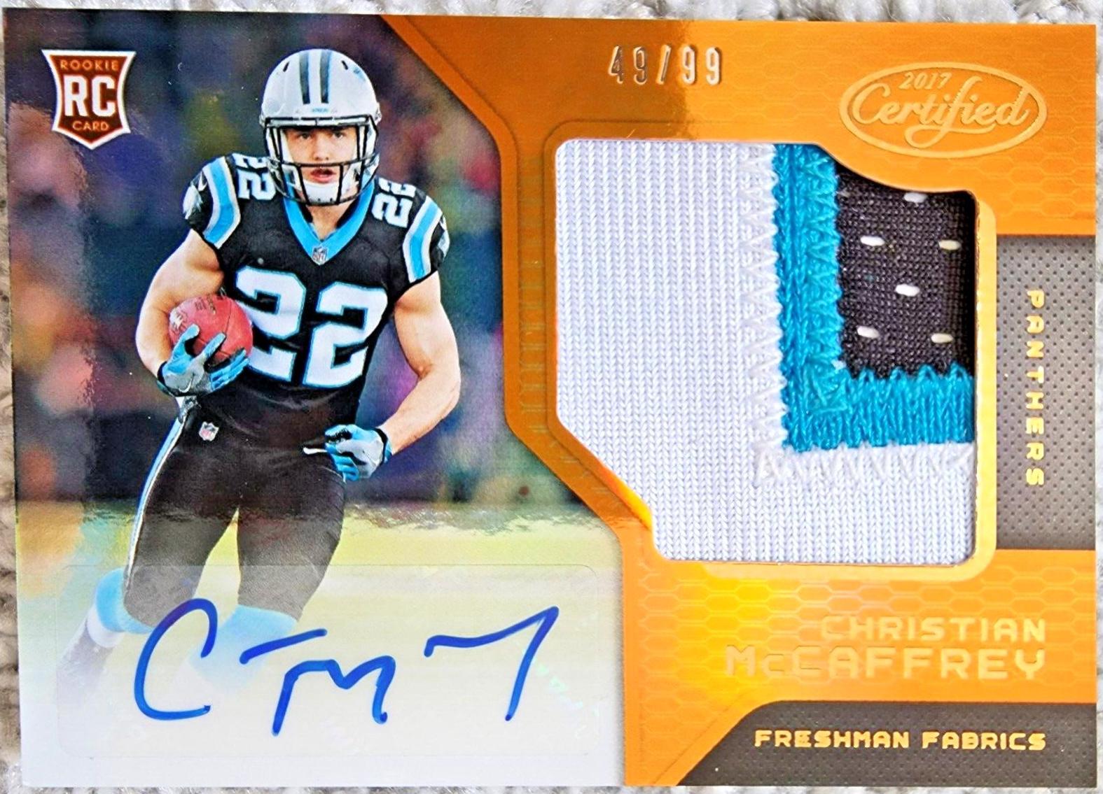 Christian McCaffrey [Autograph Jersey Mirror Orange] #205