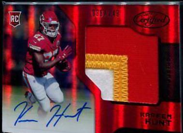 Kareem Hunt [Autograph Jersey Mirror Red] #223