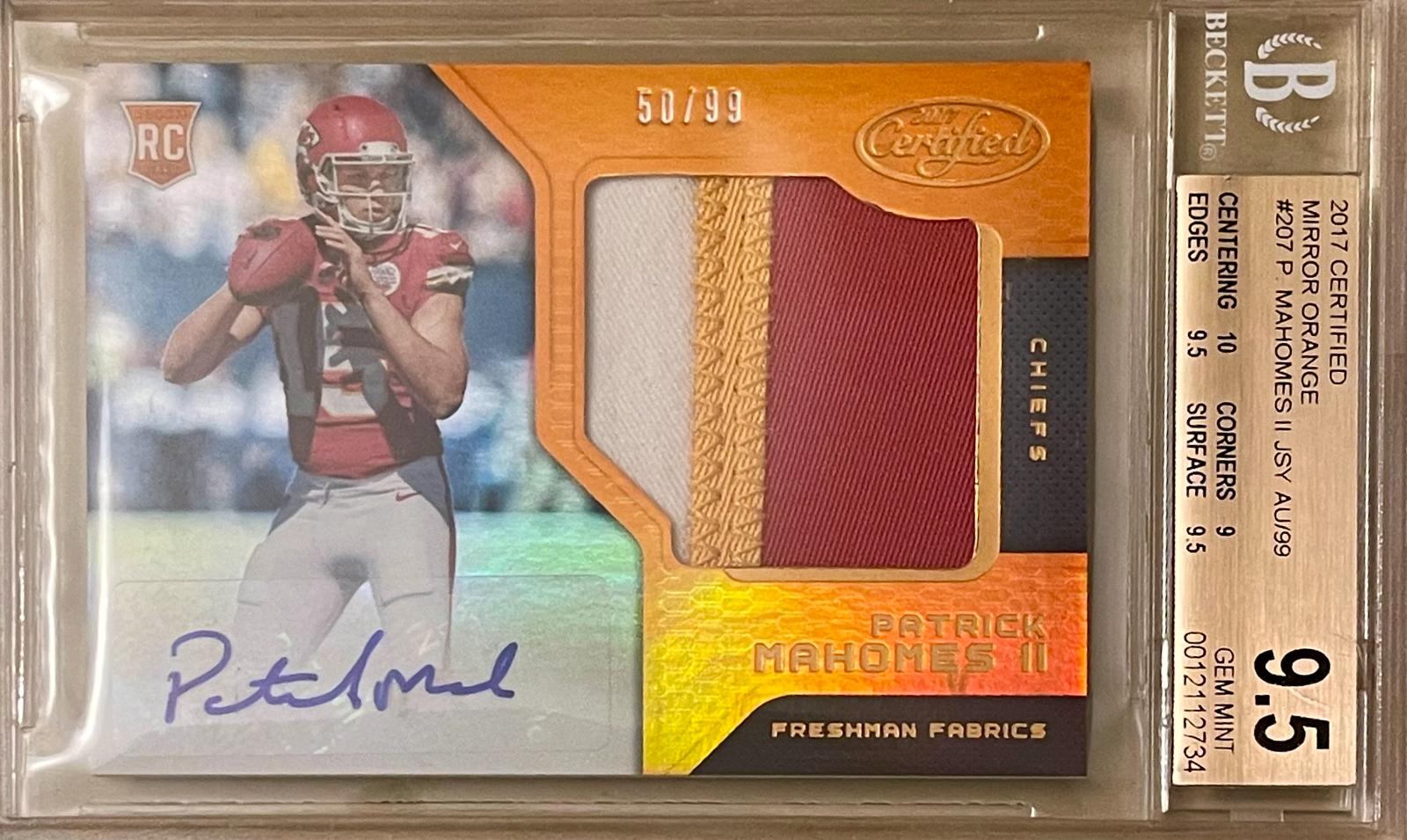 Patrick Mahomes II [Autograph Jersey Mirror Orange] #207