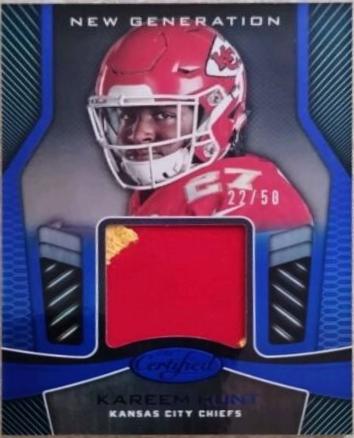 Kareem Hunt [Mirror Blue] #NG-KH