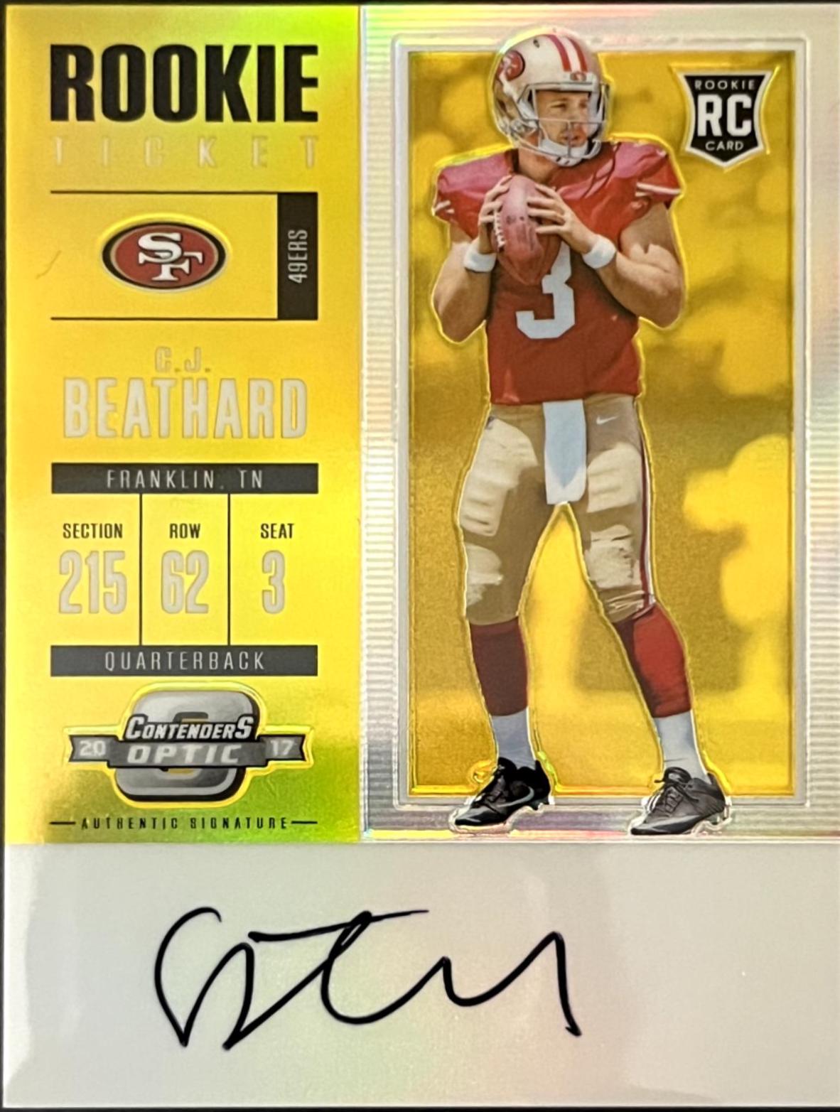 C.J. Beathard [Autograph Gold] #107