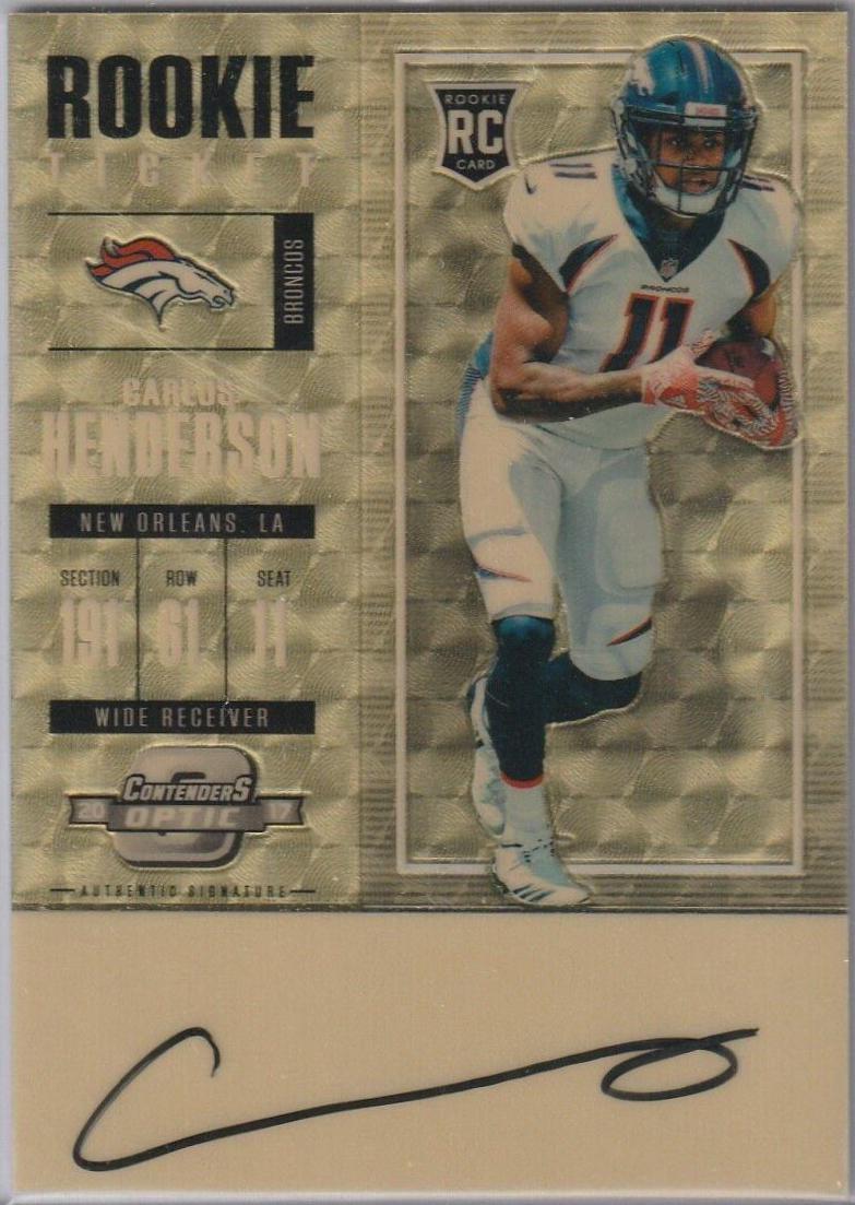 Carlos Henderson [Autograph Gold] #132